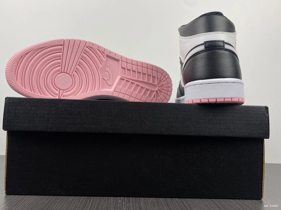 - 1 Mid Pink Arctic 555112-061 (GS) Jordan Black 0513